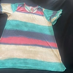 Now N Forever - Ruffle Sleeve Tunic (Size 3X)